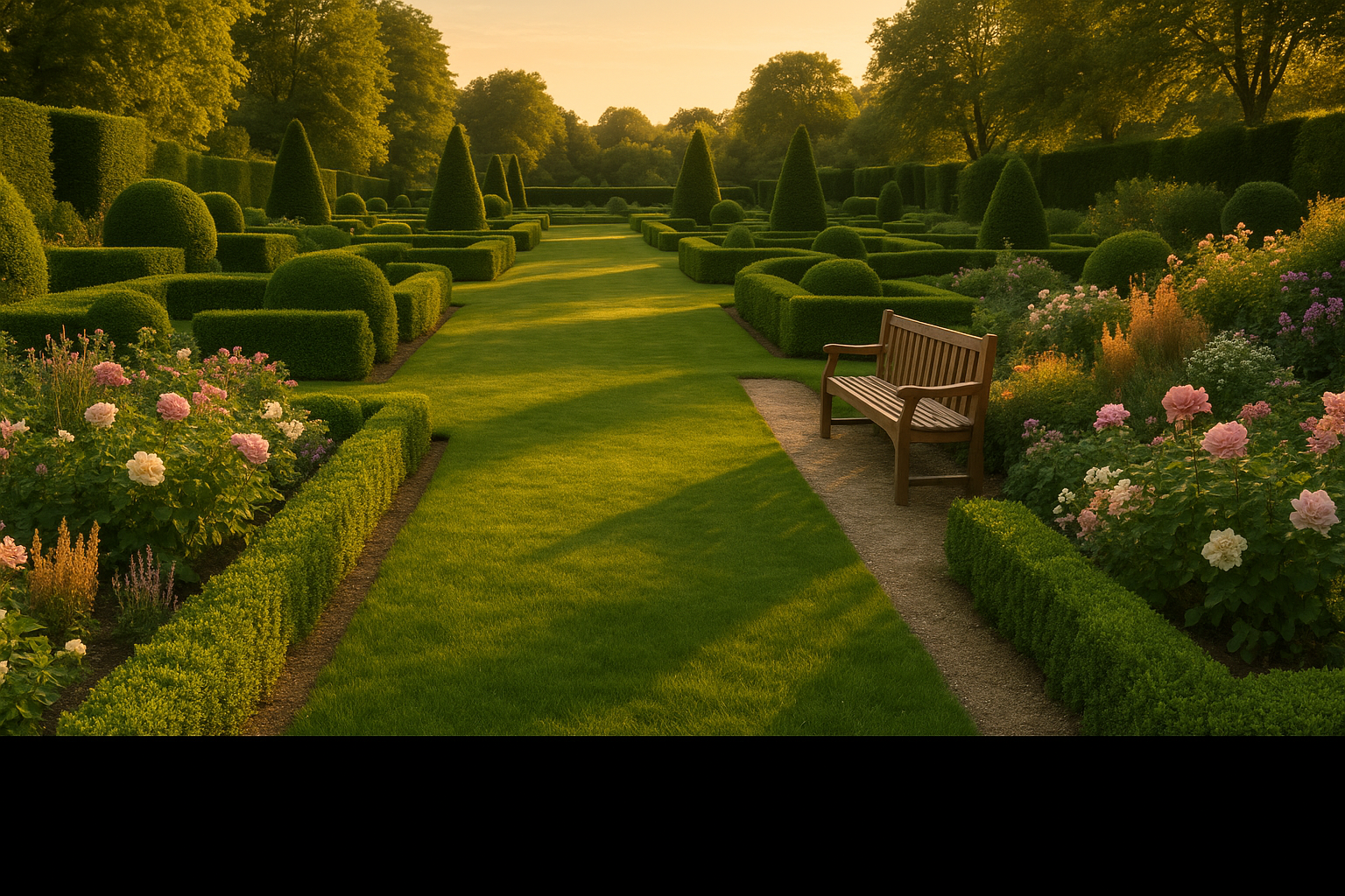 Jardin entretenu